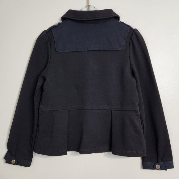 Burberry Girls Black Cotton Jacket, Size 4 ~ EUC - Picture 2 of 10